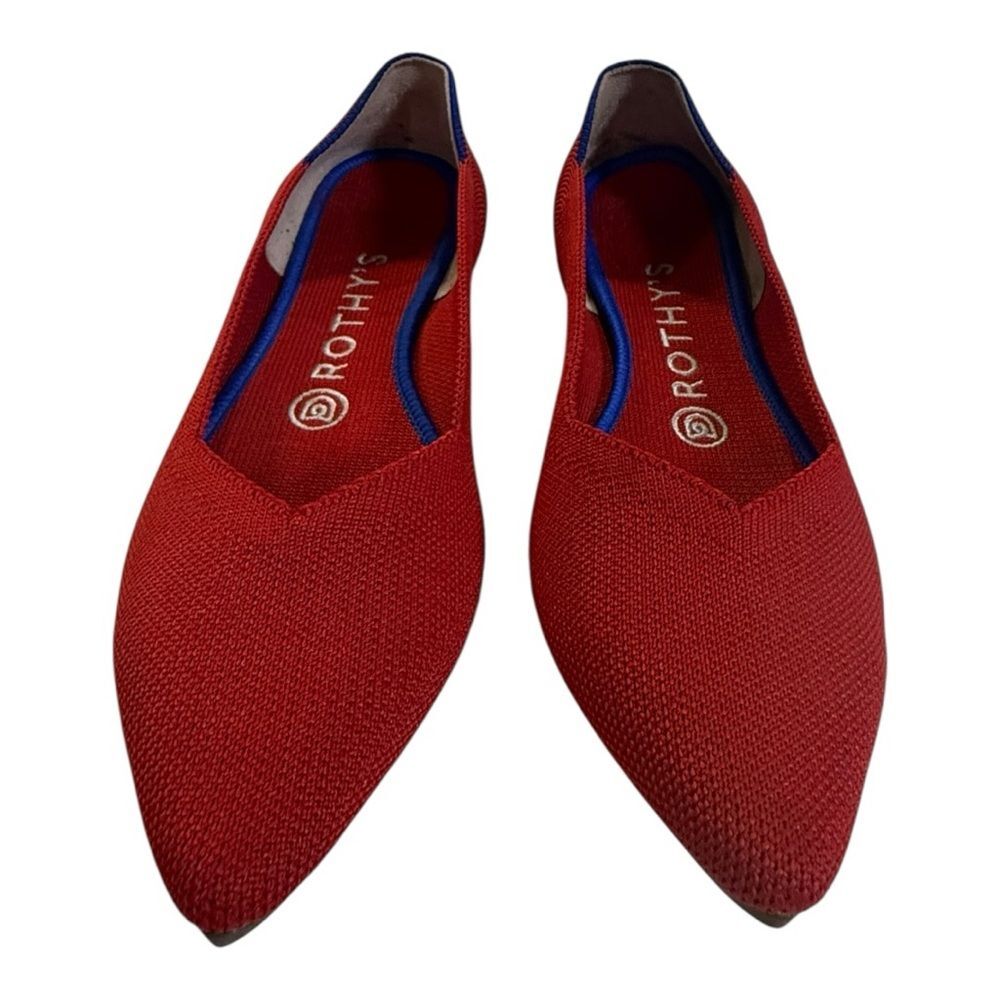 Rothy's The Point Vibrant Red Women’s Shoes Size 7.5 - Picture 4 of 11
